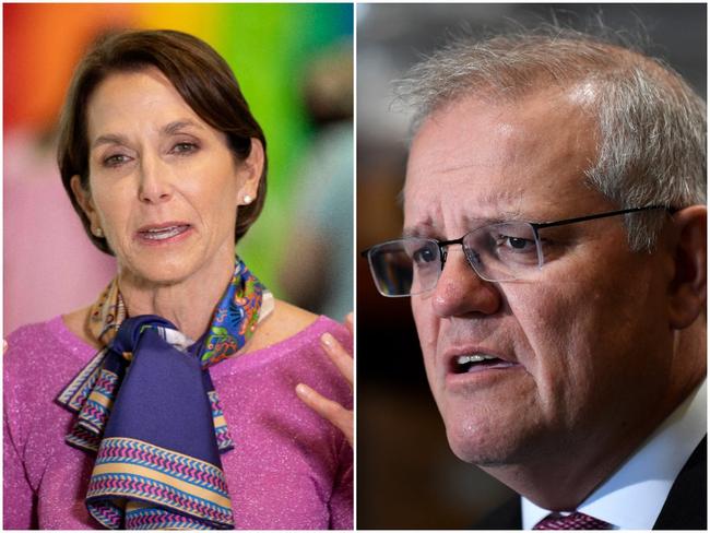 Scott Morrison has reacted strongly to comments made by the boss of Virgin Australia that ‘some people may die’ when borders reopen.  Photo: News Corp