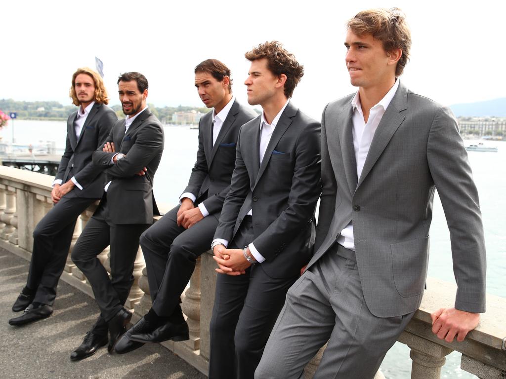 A boy band. (Photo by Clive Brunskill/Getty Images for Laver Cup)