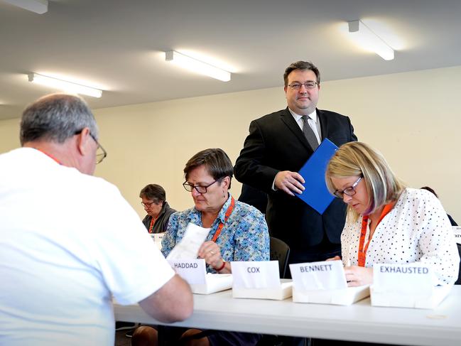 Tasmanian Electoral Commissioner Andrew Hawkey is urging voters to return their ballot papers straight away. Picture: SAM ROSEWARNE.