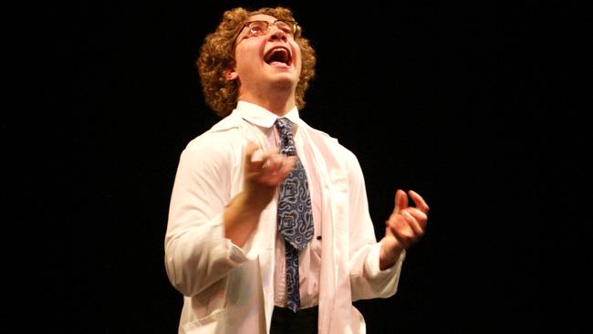 Drama student Jai Courtney performs for HSC examiners in 2003. Picture: Stephen Cooper.