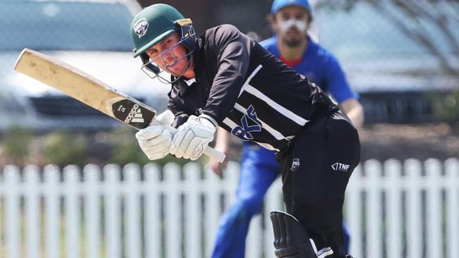 Isaac Conway batting for Camberwell. Picture: David Crosling