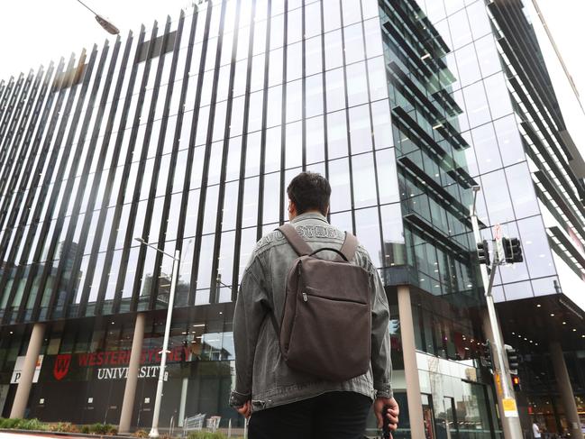 5/4/24: Chinese student (not to be identified)  studying at the University of Western Sydney as an international student. On top of $30,000 a year in tuition fees he struggles to find anywhere to live and is currently paying $300 a week for a room in a share house. John. Feder/The Australian.