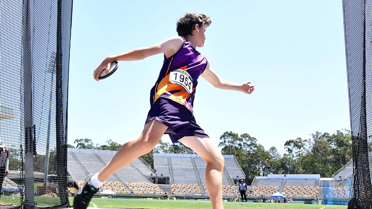 Queensland Representative School Sport track and field championships in Brisbane. Saturday October 12, 2024. Picture, John Gass
