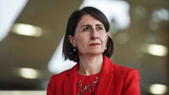 NSW Premier Gladys Berejiklian and the chief health officer Dr Kerry Chant implored ­consumers to avoid or limit their time in the CBD over the weekend. Picture: NCA NewsWire/Flavio Brancaleone