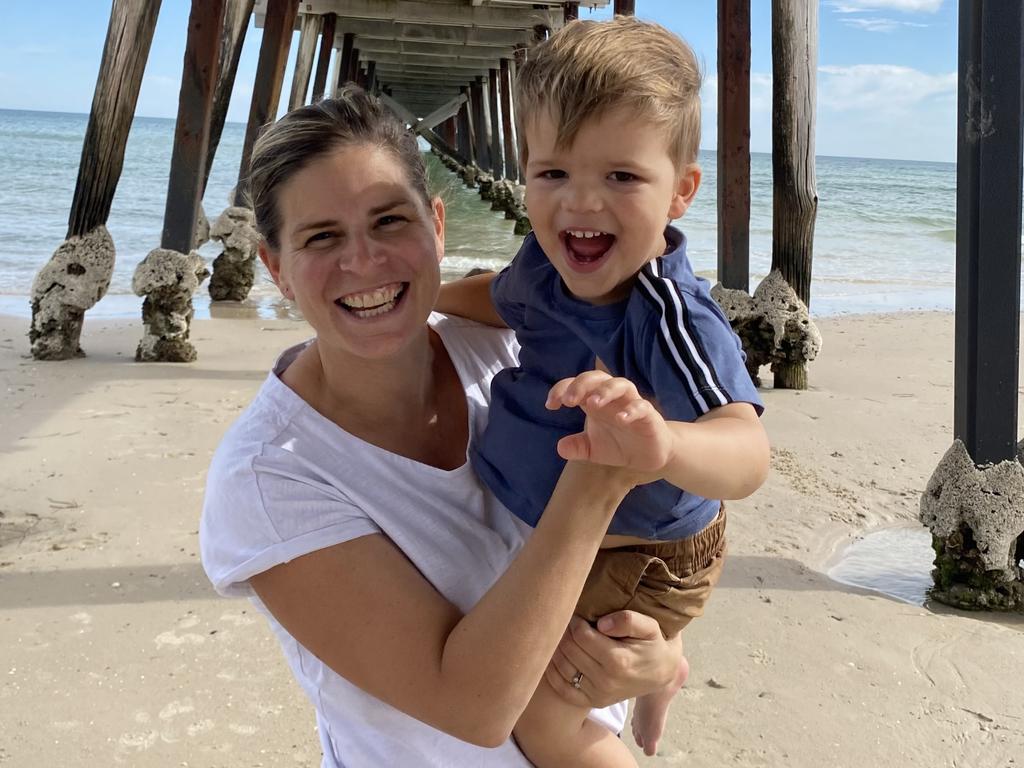 Rachel Toyer with her son Arlo. Picture: Supplied