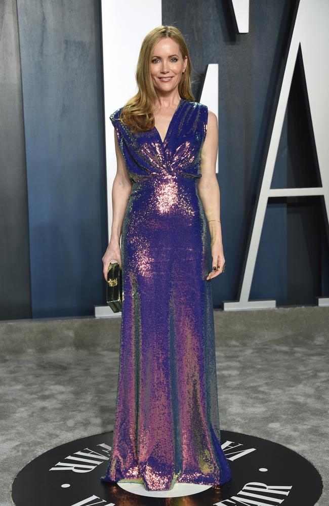 Leslie Mann arrives at the Vanity Fair Oscar Party on Sunday, Feb. 9, 2020, in Beverly Hills, Calif. (Photo by Evan Agostini/Invision/AP)