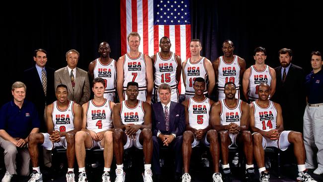 The 1992 USA Men's Basketball Olympic Team. Photo: D. Bernstein/ NBAE/ Getty Images