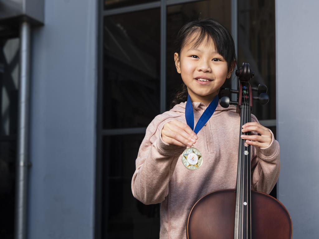 Milley Chai of Middle Ridge State School won the All-Age graded string solo preliminary section of the 78th City of Toowoomba Eisteddfod at The Empire, Friday, July 26, 2024. Picture: Kevin Farmer