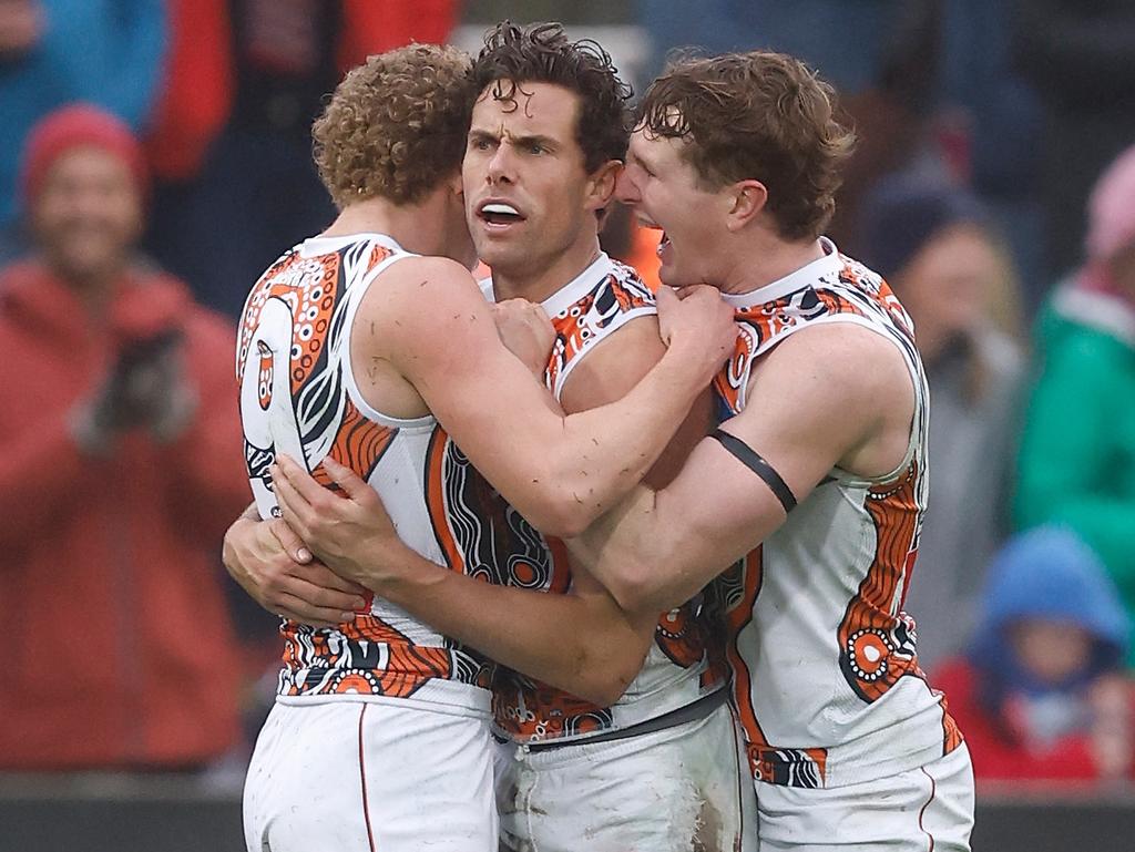 It was a big team performance from the Giants to overcome the Demons. Picture: Michael Willson/AFL Photos via Getty Images