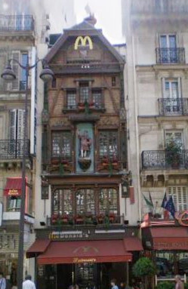 Paris is home to a rather thin McDonald's. Picture: Google