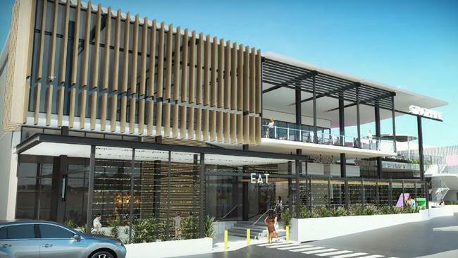 Proposed designs for a refurbished entertainment and leisure precinct at the Strathpine Centre. Image: Thomson Adsett.