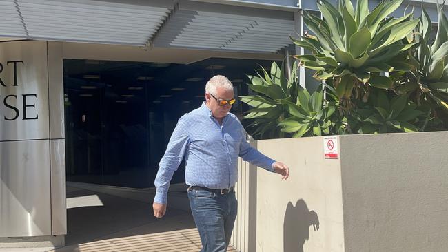 Supercars head of motorsport Adrian Burgess leaving the Southport courthouse after pleading guilty to driving under the influence of liquor. Picture: Jessica Paul