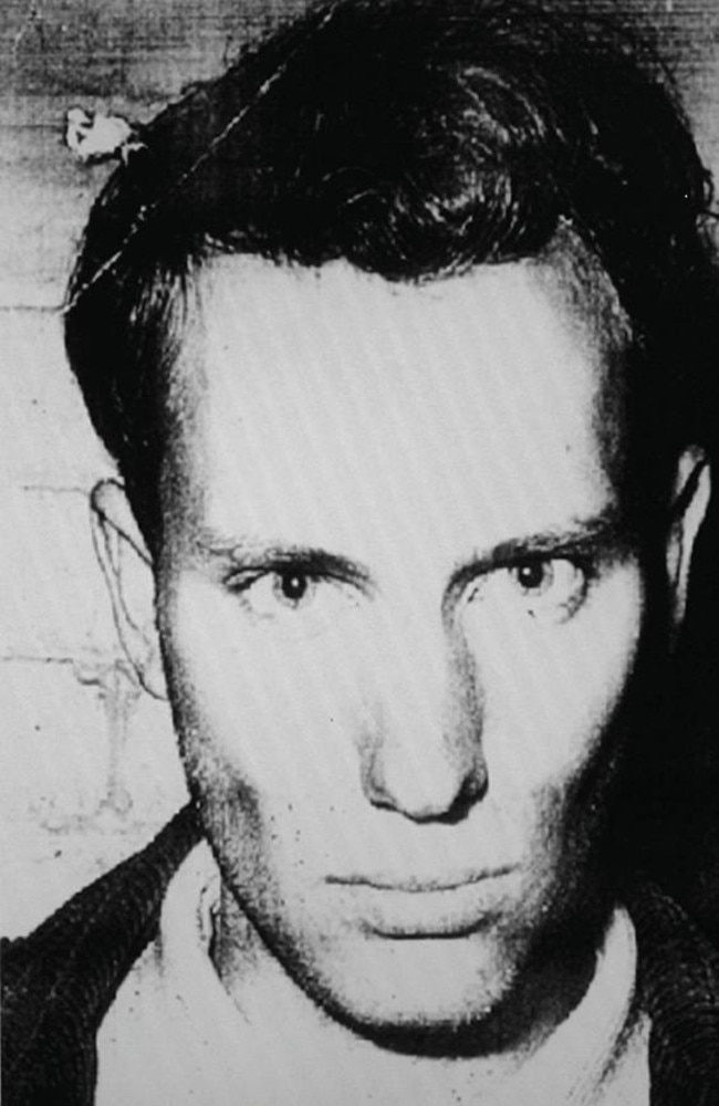 Derek Percy in his police mugshot after his 1969 arrest for the murder of Yvonne Tuohy. Picture: Supplied.