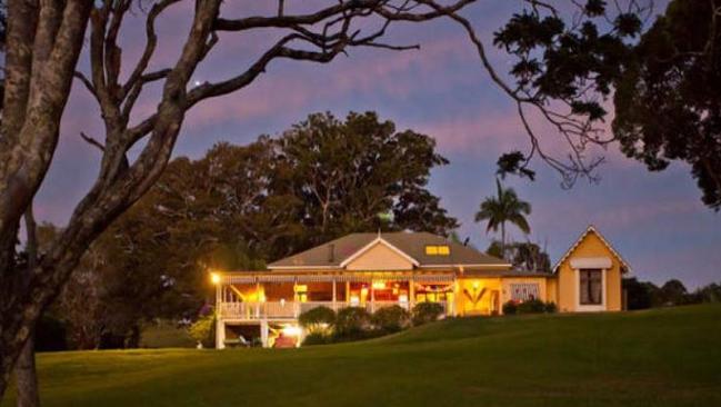 Robbie and Ackerley spent the night at the wedding venue in Coorabell. Picture: Supplied