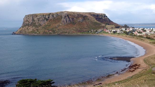 Tourism Travel scenic view of The Nut at Stanley