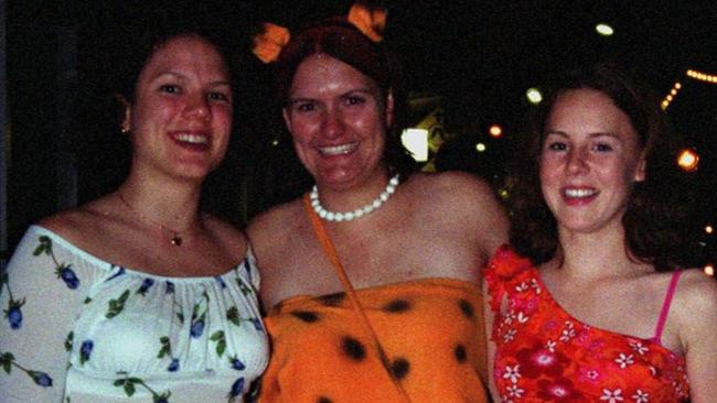 Atlanta Craig, Cerise Husband & Nina Curtis on Flinders Street East Pic Bryan Lynch AD075002