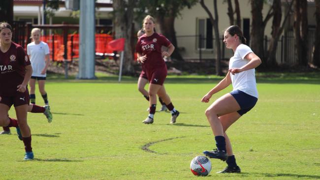 Beatrix Nilsen (Southport SHS) is a centre midfield box to box player.