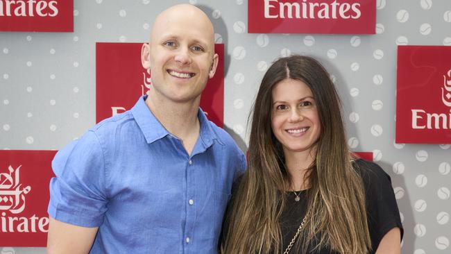 Gary and Jordan Ablett at the Australian Open.