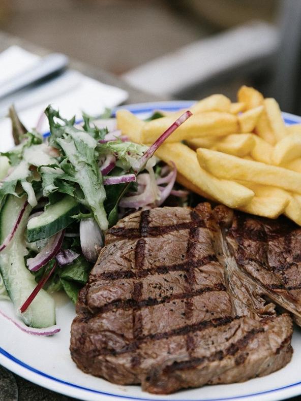 The Burrawang Village Hotel’s rump steak.