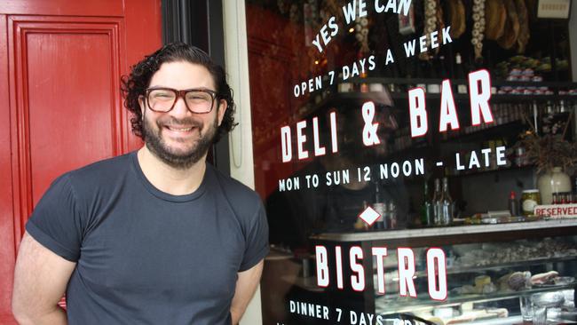 Continental's venue manager Michael Nicolian, outside the Newtown bar and deli. Picture: Alexi Demetriadi