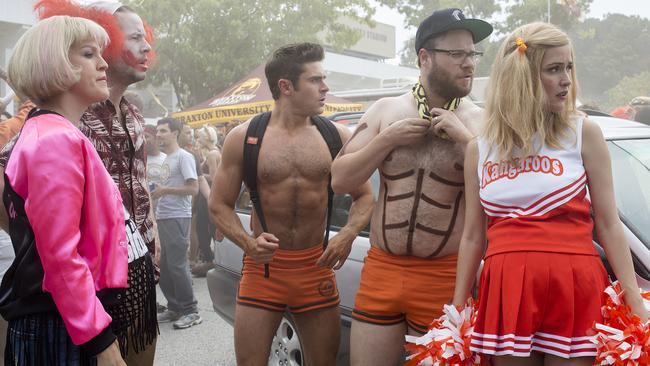 Zac Efron is clearly the most objectified cast member of ‘Bad Neighbours 2’.