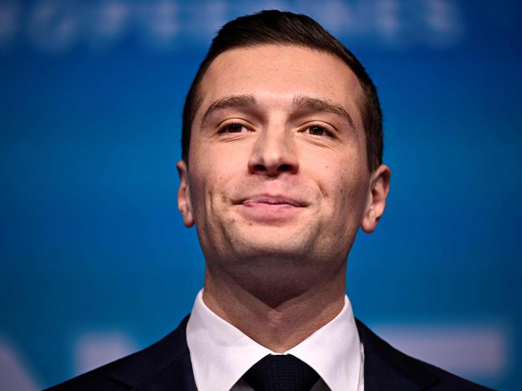 French far-right Rassemblement National (RN) party president Jordan Bardella. Picture: AFP