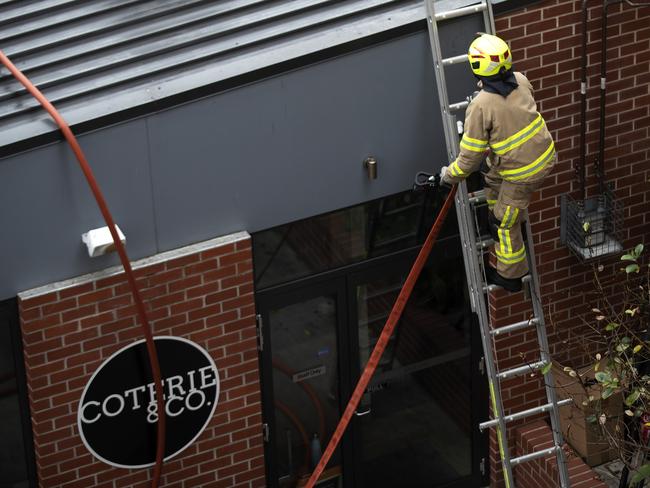 Brunswick Hotel fire, Hobart. Picture Chris Kidd