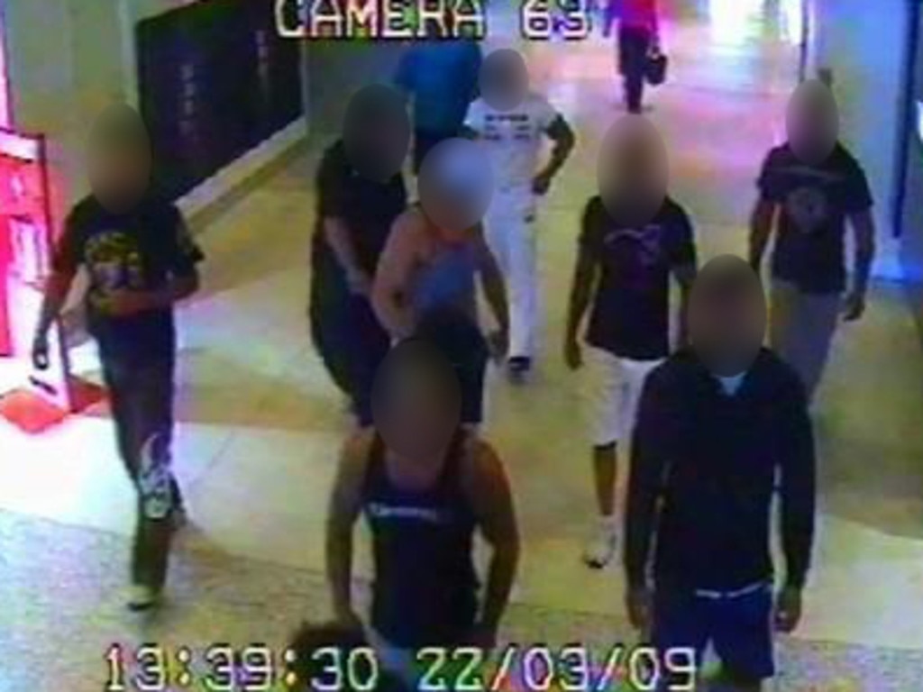 CCTV footage captured the infamous fatal brawl at Sydney Airport.