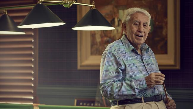 Real Estate mogul Harry Triguboff at his home in Vaucluse, Sydney. Picture: Nick Cubbin