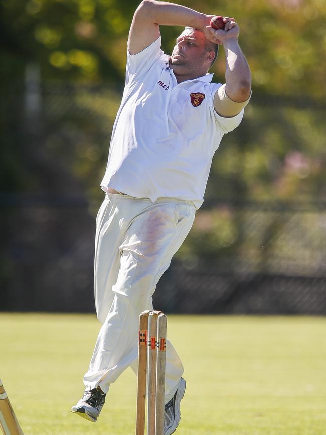 Delacombe Park bowler Ricky Ramsdale snared four wickets. Picture: Valeriu Campan