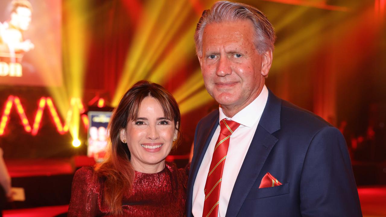 Susan Millar-East and Bob East at the Gold Coast Suns Club Champions Awards Night at The Star Gold Coast. Picture, Portia Large.