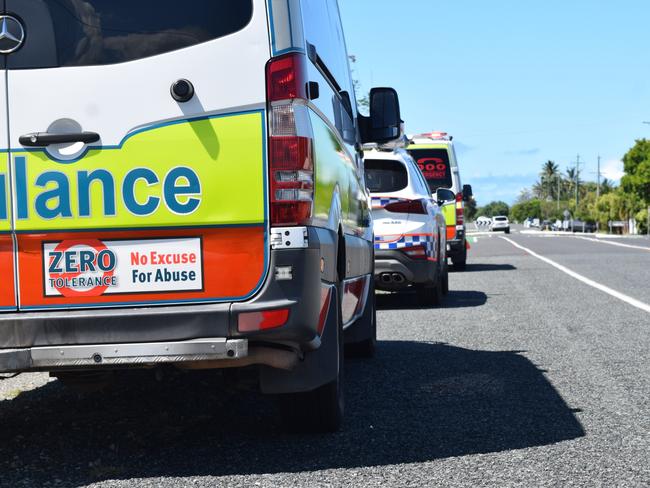 Queensland Fire and Emergency Services, police and ambulance crews were at the scene of a house fire at Gable St, East Mackay on Friday April 17. Photo: Zizi Averill. Generic