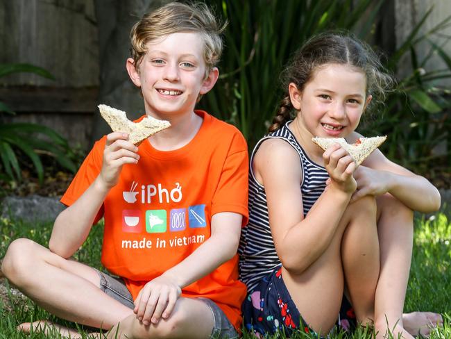 Oscar, 8 and Liliana, 6. Picture: Tim Carrafa