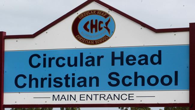 Sign Education Circular Head Christian School sign