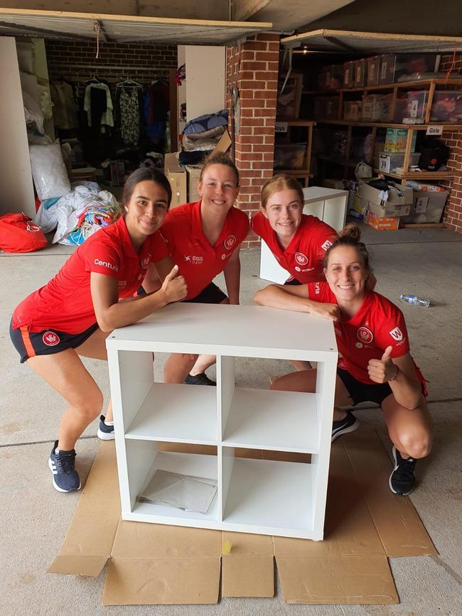 How many footballers does it take to make a bookcase?