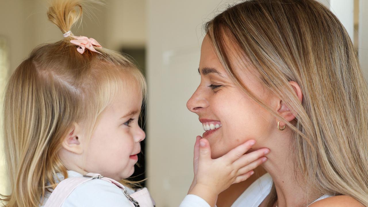 Kellie Finlayson with daughter Sophia. Picture: Russell Millard