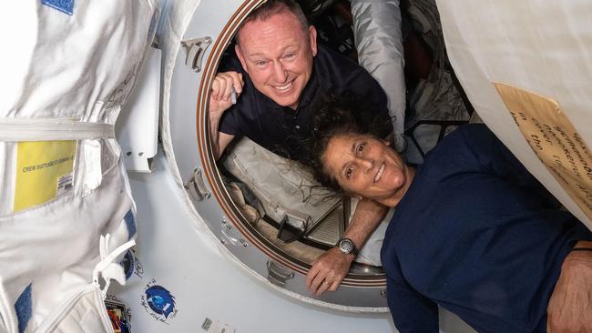 Wilmore and Williams took off to space in June. Picture: NASA/ AFP