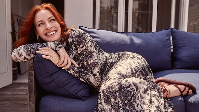 Emma Watkins smiles while on her Stellar photo shoot. (Picture: Steven Chee for Stellar)