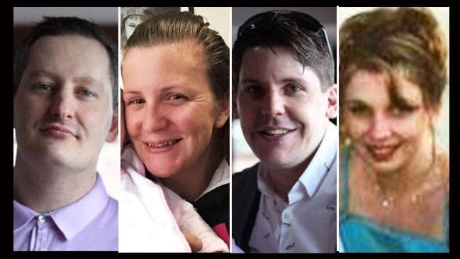 The four people who died on the rapids ride: Roozi Araghi, Kate Goodchild, Luke Dorsett and Cindy Low.