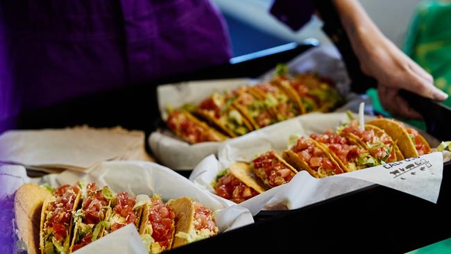 Fresh Mexican food will be delivered to tram-riders on the tram.