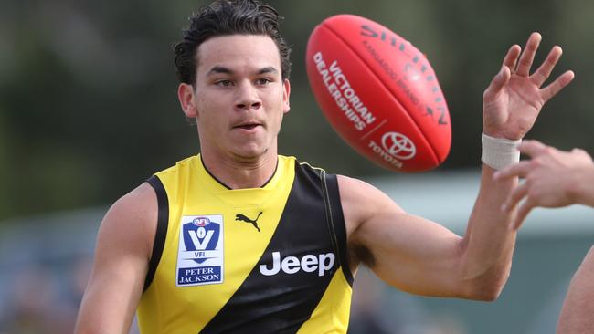 Dan Rioli in action for Richmond in the VFL.