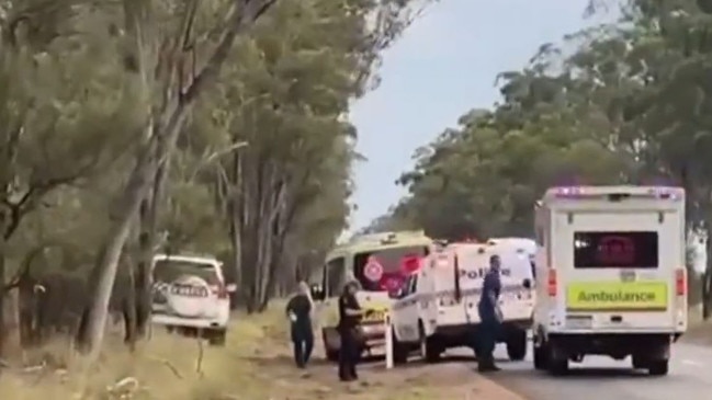 Emergency services at the scene. Picture Harry Clarke/Country Caller