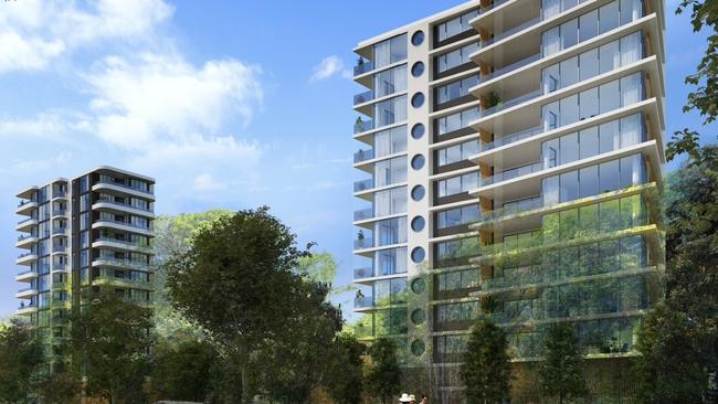 Concept images for Wavelength – the new twin towers in Coffs Harbour.