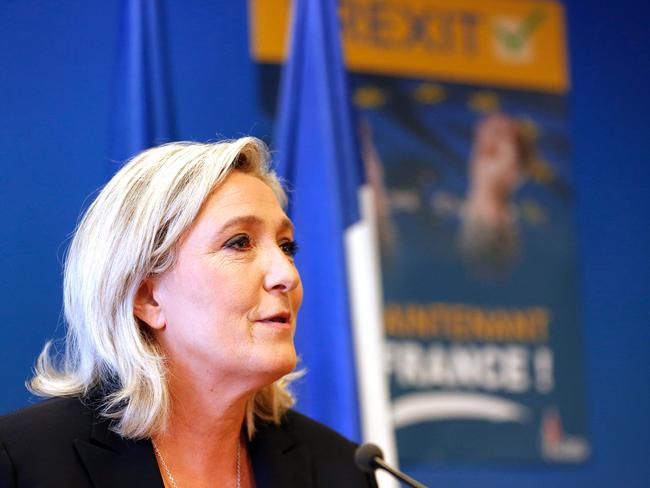 Marine Le Pen has congratulated Britain and repeated calls for a similar vote in France. Picture: AFP/MATTHIEU ALEXANDRE