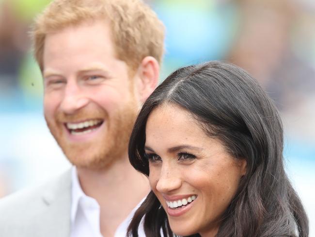 DUBLIN, IRELAND - JULY 11:  Prince Harry, Duke of Sussex and Meghan, Duchess of Sussex visit Croke Park, home of Ireland's largest sporting organisation, the Gaelic Athletic Association during their visit to Ireland on July 11, 2018 in Dublin, Ireland.   (Photo by Chris Jackson - Pool/Getty Images)