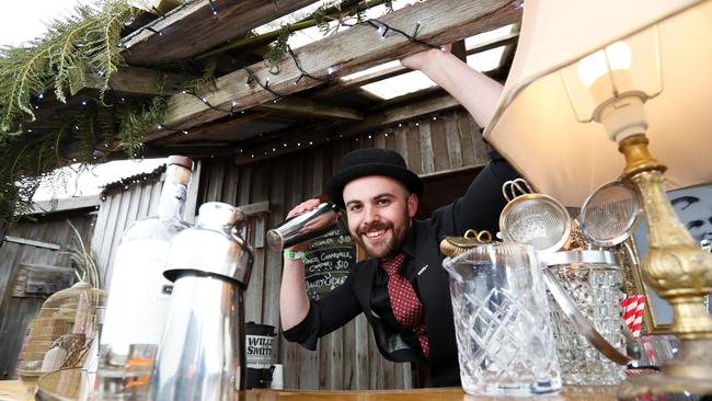 Niall Maurici, Broad Ambassador for Charles Oates Distillery. Huon Valley Mid Winter Festival. Picture: RICHARD JUPE