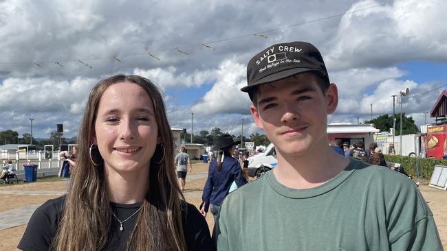 L-R: Isobel Hogan and Hugh Gillem at the Gympie Show 2025.