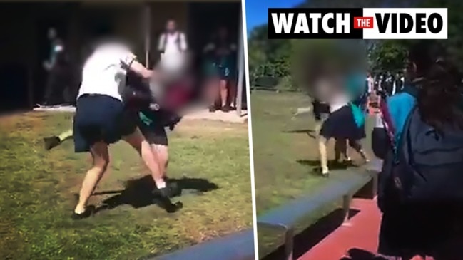 Brutal fight at Brisbane school