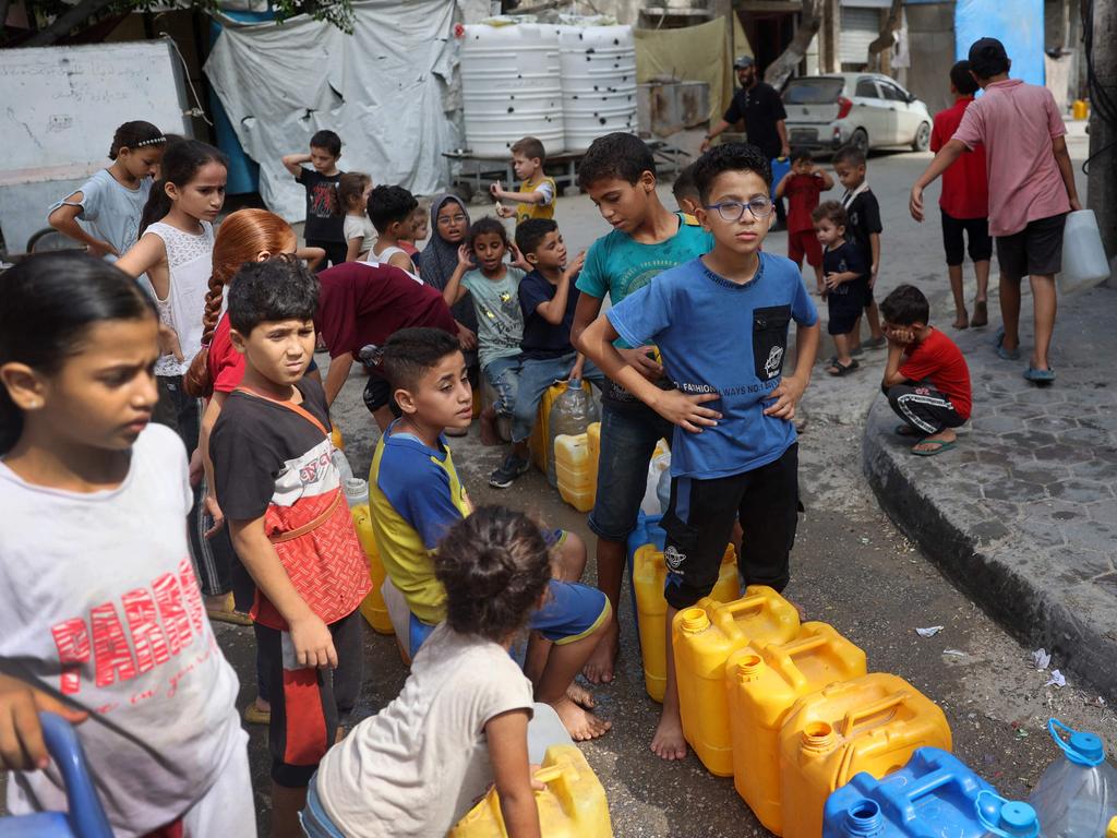 Palestinian children will receive polio vaccinations. Picture: AFP