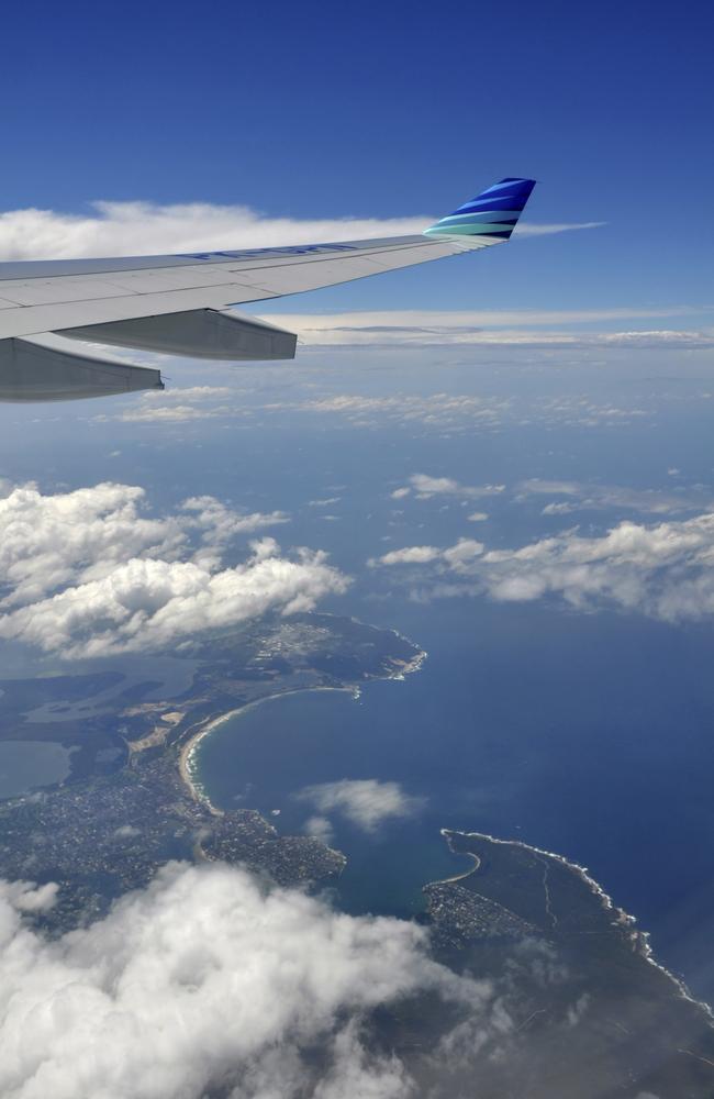 Meanwhile, flying over South Sydney.